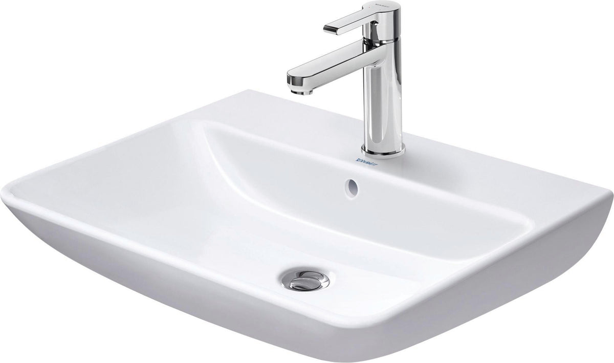 Duravit Waschtisch ME by Starck 650 mm Weiß Seidenmatt mit Überlauf und Hahnlochbank