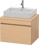Duravit DuraStyle Konsolenwaschtischunterbau 700 mm betongrau matt mit 1 Auszug und Soft-Close