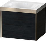 DURAVIT XViu c-bonded Waschtischunterschrank 600 mm, 2 Schubkästen, Eiche, wandhängend