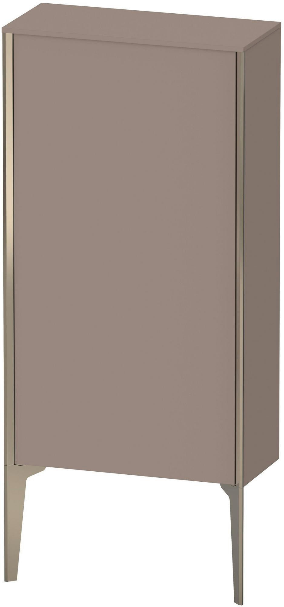 DURAVIT XViu Halbhochschrank 890x500x240mm rechts champagner matt/leinen