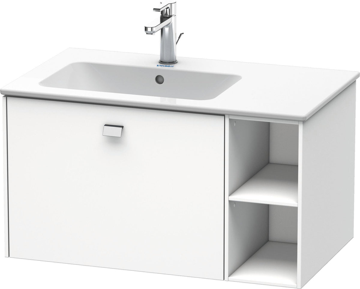 DURAVIT Brioso Waschtischunterbau 820 mm, 1 Auszug, Becken links, Betongrau Matt