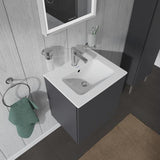 DURAVIT ME by Starck Möbelwaschtisch 530 mm, 1 Hahnloch, mit Überlauf, weiß