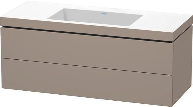 Duravit Waschtischset L-CUBE 1200x480mm mit Vero Air Waschtisch, 2 Schubkästen, HL, s-matt