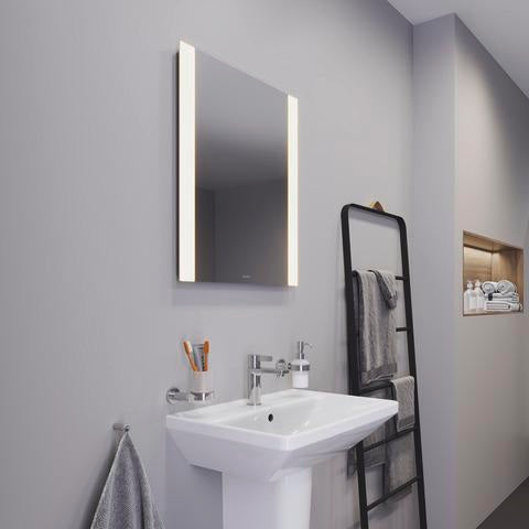 DURAVIT Licht & Spiegel Wandspiegel 600x700mm beleuchtet mit Schalter IP44