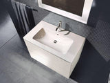 Duravit L-Cube Waschtischunterbau 820 mm taupe matt mit 2 Schubkästen und Tip-On-Technik