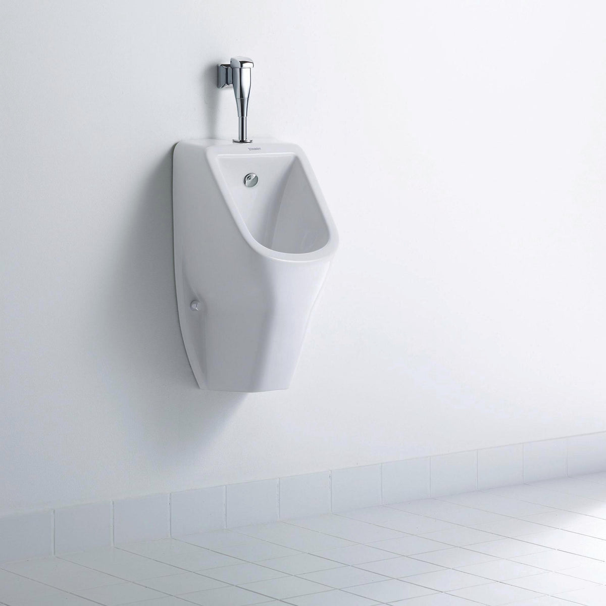DURAVIT D-Code Urinal weiß spülrandlos Zulauf oben 565 mm – ohne Fliege