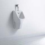 DURAVIT D-Code Urinal weiß spülrandlos Zulauf oben 565 mm – ohne Fliege