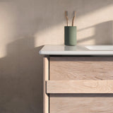 DURAVIT ME by Starck Möbelwaschtisch 1030 mm Weiß Seidenmatt mit Überlauf und 1 Hahnloch