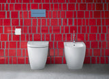DURAVIT Stand-Bidet ME by Starck 600 mm Weiß Seidenmatt mit Hahnlochbank