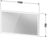 DURAVIT L-Cube Lichtspiegel 650x700 mm, graphit matt, LED, Sensorschalter, IP44