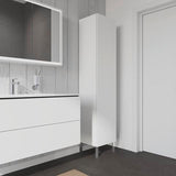 Duravit Hochschrank L-Cube 363x400x1760mm, 1 Tür, links, amerikanisch Nussbaum
