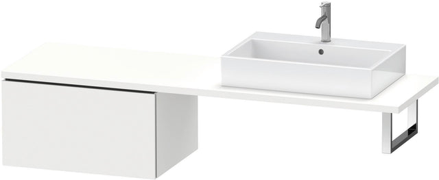 DURAVIT L-Cube Unterschrank 720 mm weiß matt – 1 Auszug, wandhängend, Tip-on