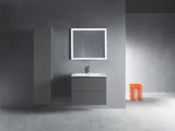 Duravit L-Cube Waschtischunterbau 820 mm taupe matt mit 2 Schubkästen und Tip-On-Technik