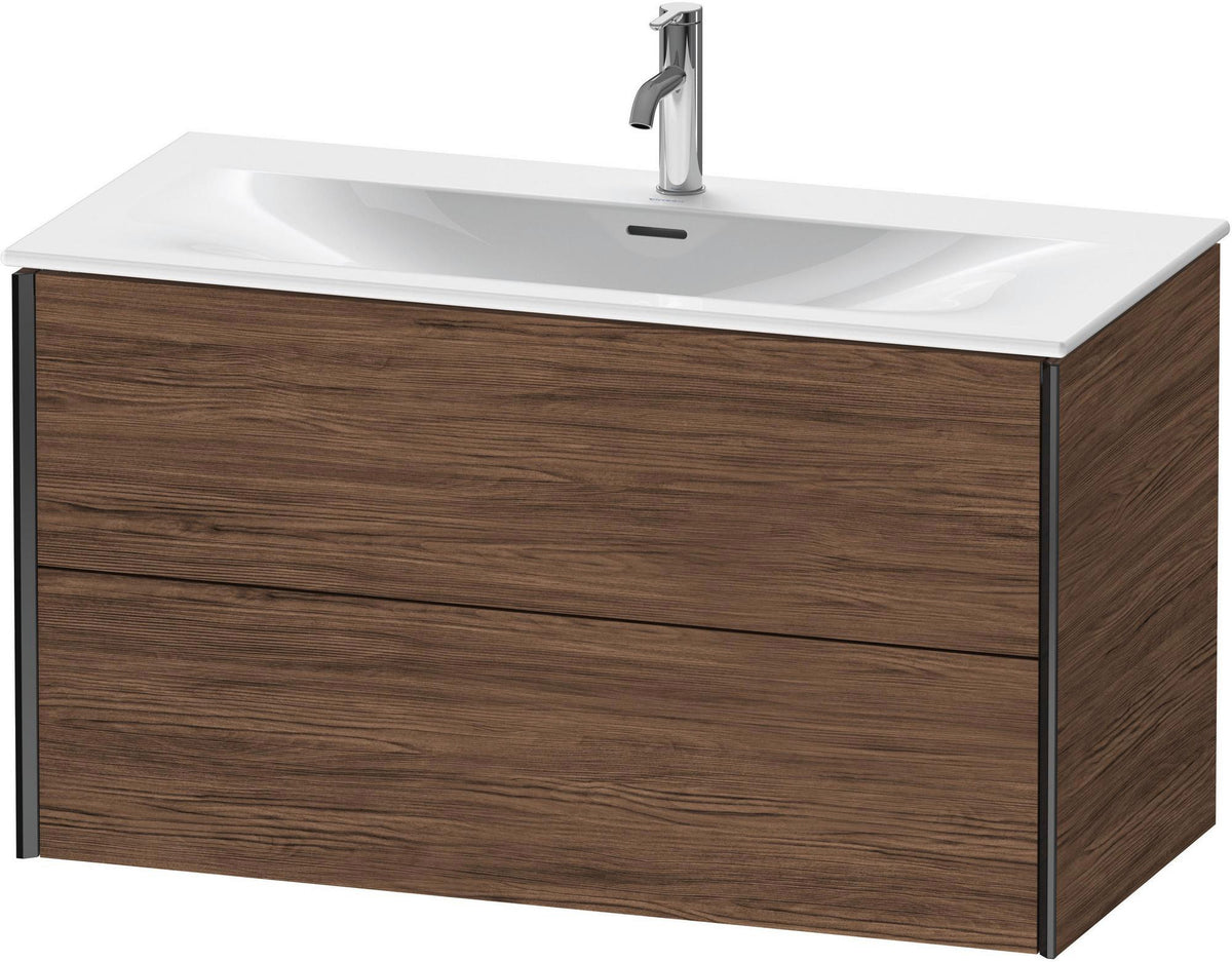 DURAVIT XViu Waschtischunterbau wandhängend 1010 mm, 2 Schubkästen, weiß matt – mit Tip-On-Technik