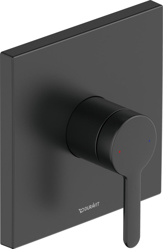 DURAVIT C.1 Einhebel-Brausemischer Unterputz, eckig, Keramikmischsystem, Schwarz Matt