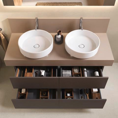 DURAVIT Balcoon Konsolen-Waschtischunterbau 1200 mm mit 4 Schubkästen und Tip-on-Technik