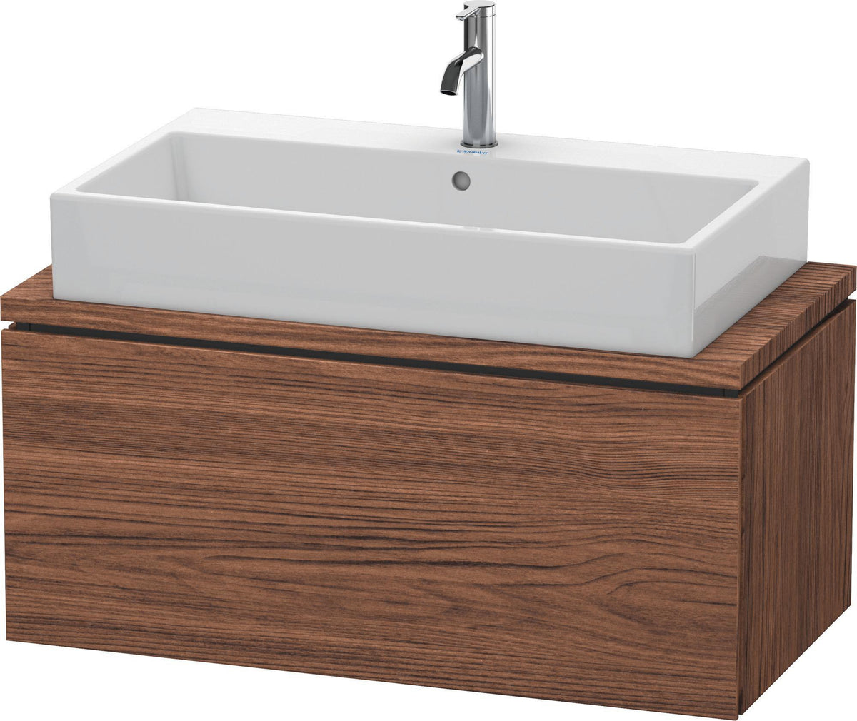 DURAVIT L-Cube Konsolenwaschtischunterbau 920 mm betongrau matt mit 1 Auszug und Tip-on-Technik