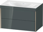 Mitteldichte Faserplatte (MDF) / grau / m.Viu,2Schubk.503x800x480mm o.Hl,champ.matt/dolom.grey