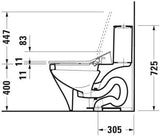 DURAVIT SensoWash Slim Dusch-WC-Sitz für DuraStyle, weiß, mit Fernbedienung & Durchlauferhitzer