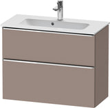DURAVIT D-Neo Waschtischunterbau 810 mm Eiche Schwarz Bronze, wandhängend, 1 Auszug