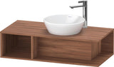DURAVIT D-Neo Waschtischunterbau wandhängend 800 mm betongrau matt, Becken rechts, 1 offenes Fach