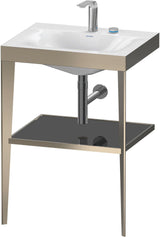 DURAVIT XViu c-bonded Waschtischset 600 mm champagner matt apricot pearl