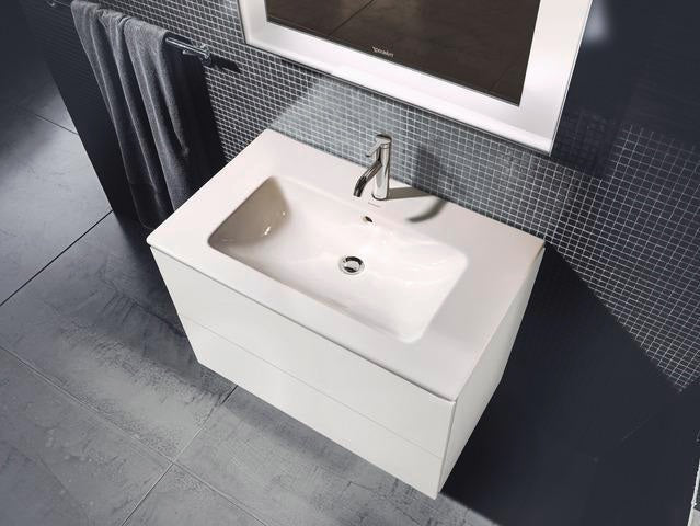 Duravit L-Cube Waschtischunterbau 820 mm taupe matt mit 2 Schubkästen und Tip-On-Technik