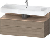 Duravit Qatego Waschtischunterbau 1190 mm Eiche Terra Matt mit Tip-On Technik