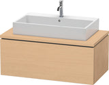 DURAVIT L-Cube Konsolenunterschrank 1020 mm betongrau matt mit 1 Auszug und Tip-on-Technik