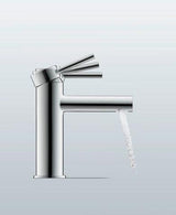 Duravit Circle Einhebel-Waschtischmischer mit Zugstange, Chrom – 117 mm Ausladung