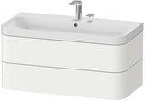 Duravit Waschtischset Happy D.2 Plus 975x490mm ein Hahnloch taupe supermatt