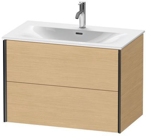 DURAVIT XViu Waschtischunterbau 810 mm mit 2 Schubkästen in Seidenmatt-Taupe