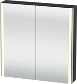 Duravit XSquare Spiegelschrank 800 mm mit LED-Beleuchtung, 2 Schwingtüren & Soft-Close