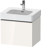 DURAVIT D-Neo Waschtischunterbau 584 mm Eiche Schwarz Matt mit Bronze Griff