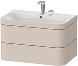 Duravit Waschtischset Happy D.2 Plus 2 Schubkästen 775x490 mm taupe supermatt