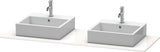 DURAVIT XSquare Konsole 1600 mm mit zwei Ausschnitten – Weiß Seidenmatt