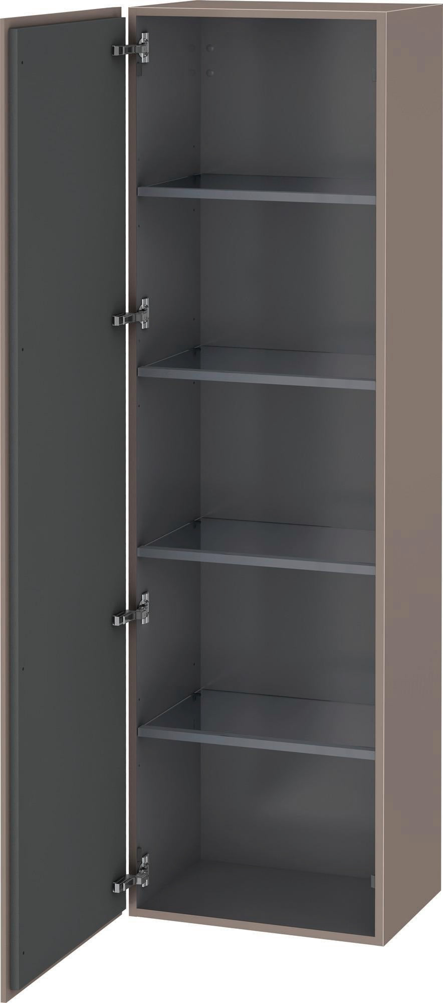 Duravit L-Cube Hochschrank 500 mm, 1 Tür links, Leinen, wandhängend, Soft-Close