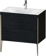 DURAVIT XViu c-bonded Waschtischset 800 mm bodenstehend mit 2 Auszügen und Tip-on Technik
