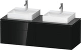 DURAVIT L-Cube Waschtischunterbau 1420 mm Taupe supermatt mit Tip-on und Soft-Close