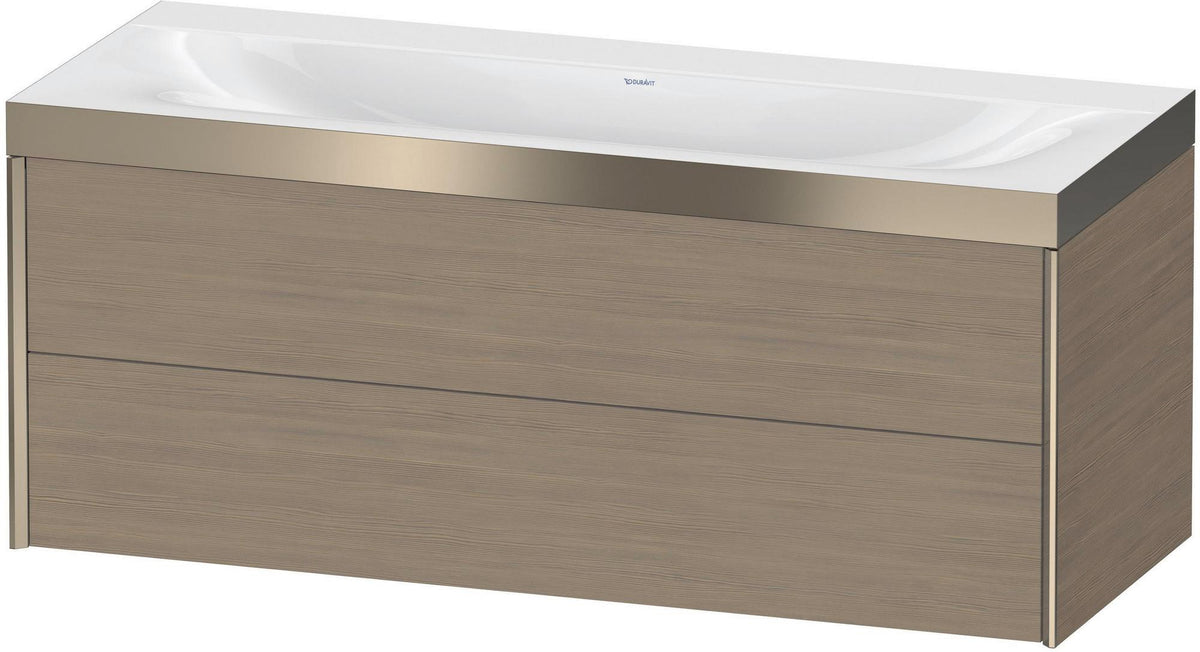 DURAVIT XViu c-bonded Waschtischunterbauset 1200 mm wandhängend mit 2 Schubkästen