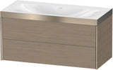 Duravit XViu c-bonded Waschtischunterschrank 1000 mm Eiche mit 2 Schubkästen