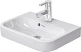 Duravit Happy D.2 Möbel-Handwaschbecken 500 x 360 mm Weiß mit Überlauf, ohne Hahnloch