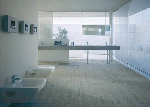 DURAVIT WC-Sitz Caro Weiß mit Edelstahl-Scharnieren – Duroplast, glänzend