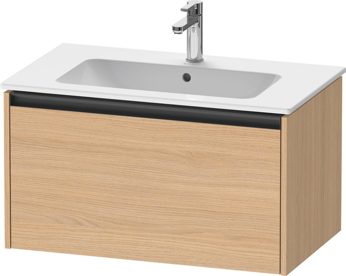 DURAVIT Ketho.2 Waschtischunterbau 810 mm betongrau matt mit Soft-Close-Auszug