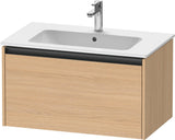 DURAVIT Ketho.2 Waschtischunterbau 810 mm betongrau matt mit Soft-Close-Auszug