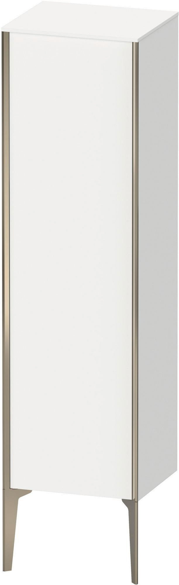 Duravit XViu Halbhochschrank 1330 mm, weiß matt, 1 Tür, rechts, mit Tip-on und Soft-Close