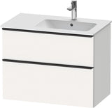 DURAVIT D-Neo Waschtischunterbau 810 mm Weiß Matt mit Bronze Griff und Soft-Close