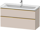 DURAVIT D-Neo Waschtischunterbau 1184 mm Eiche Schwarz mit Bronze Griff