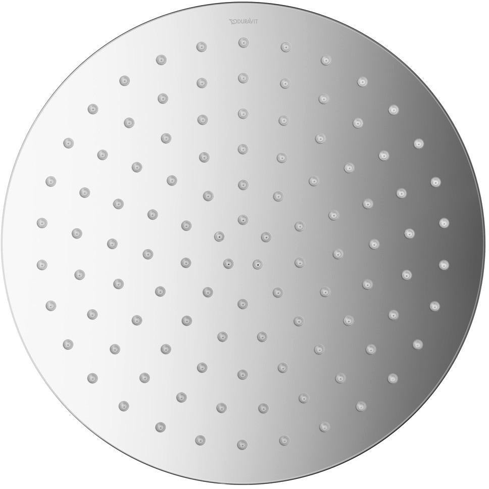 DURAVIT Kopfbrause D300 Rain Schwarz Matt – 300 mm, rund, Antikalk, Wand- & Deckenmontage
