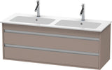 DURAVIT Ketho Waschtischunterbau 1270 mm betongrau matt mit 2 Schubkästen und Soft-Close